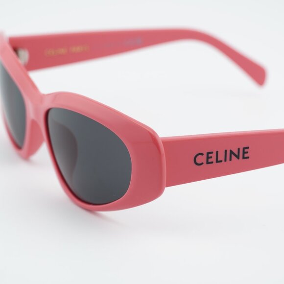 Celine CL40279U 72A Sunglasses Pink Cat Eye Frame, Grey Lenses main image 8